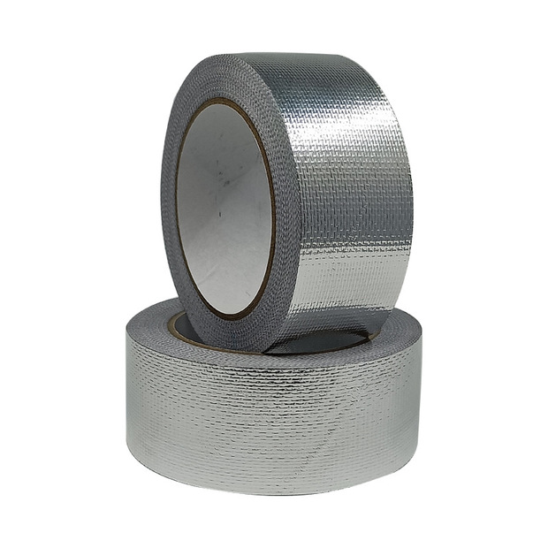 铝箔玻璃纤布定制 阻燃防火材料防水管道密封胶布 玻纤铝箔胶带