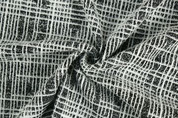 针织粗针提花布 黑白色织针织布 毛毛纱提花方格布 外贸粗针-阿里巴巴