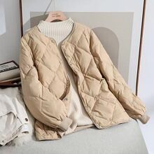 棒球服短款棉衣女2024冬季新款大码韩版小个子轻薄时尚轻便棉服女