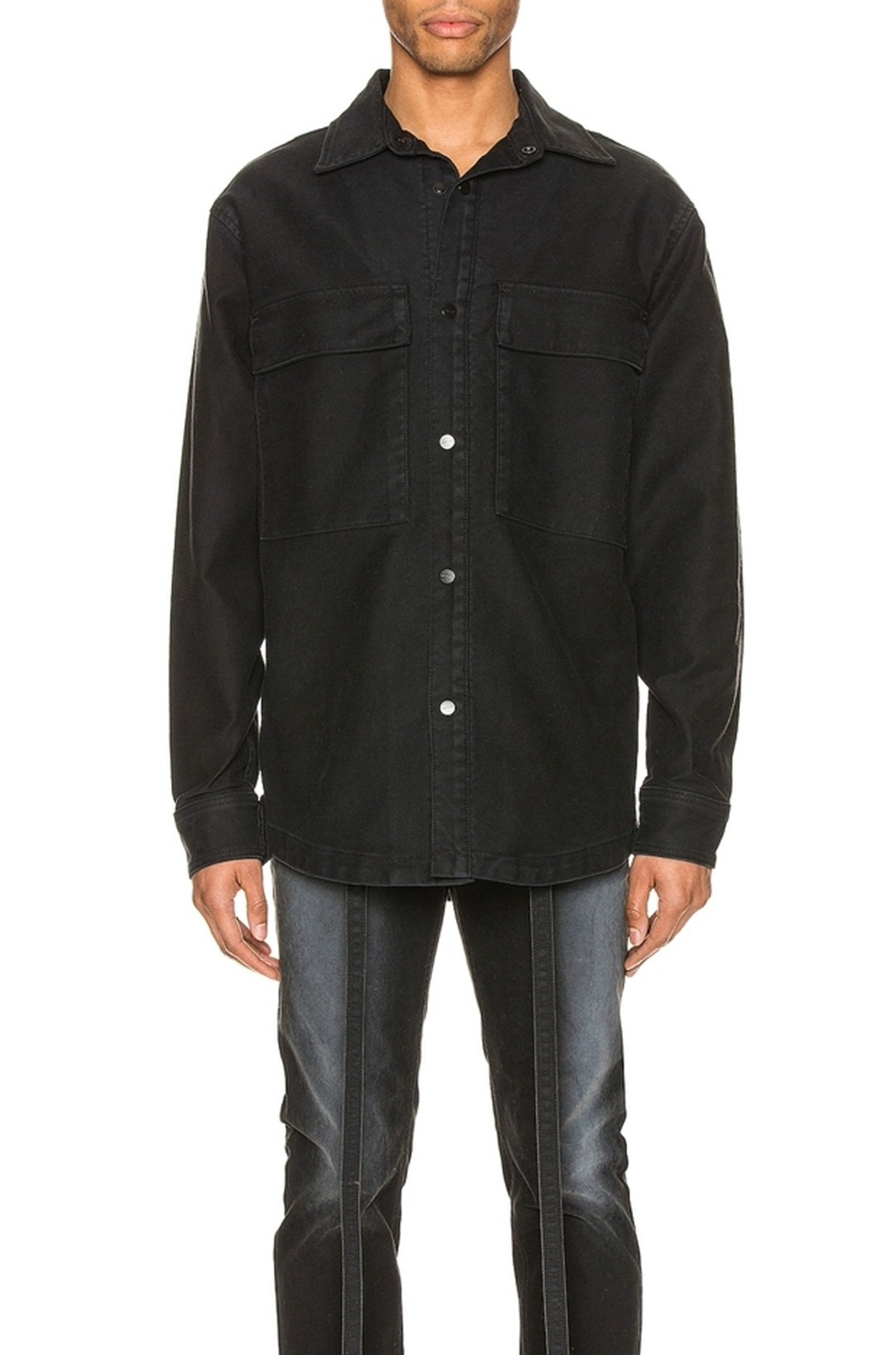 fear of god 6th fog第六季主线洗水磨旧帆布工装衬衫夹克外套 潮