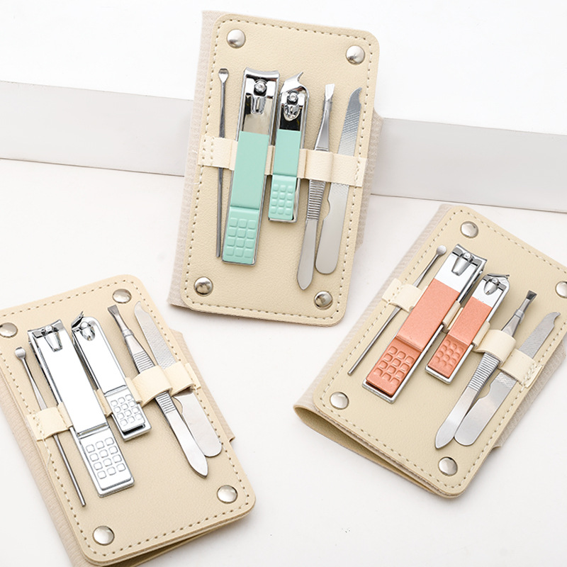 nail clippers advertising logo gift printing manicure nail clippers household travel portable nail scissors five-piece set