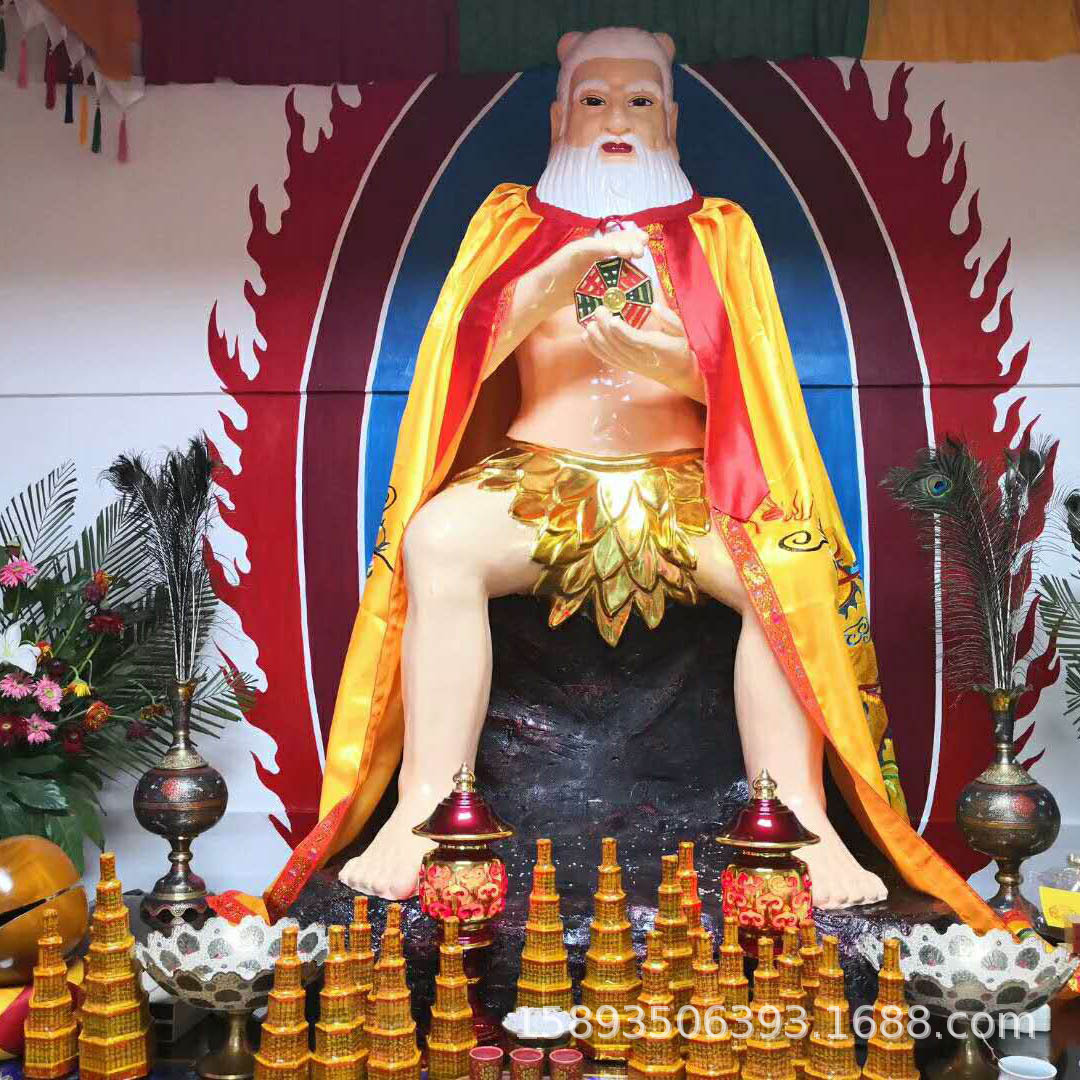 三皇爷神像 人文始祖伏羲大帝神像 树脂佛像 盘古大帝神像