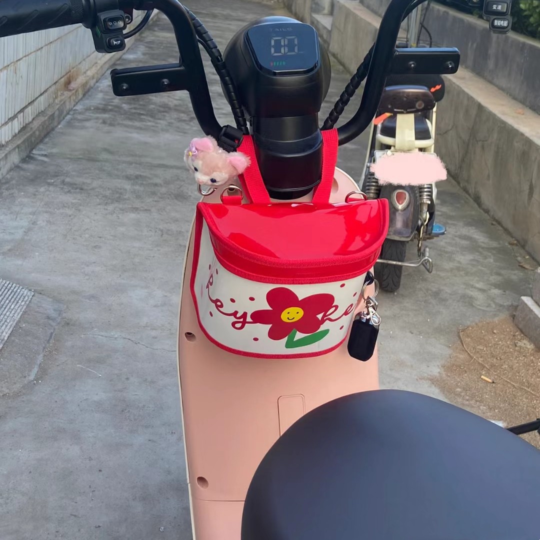 电动车挂物包前置物箱神器防水可爱装饰收纳挂袋电瓶自行车通用跨