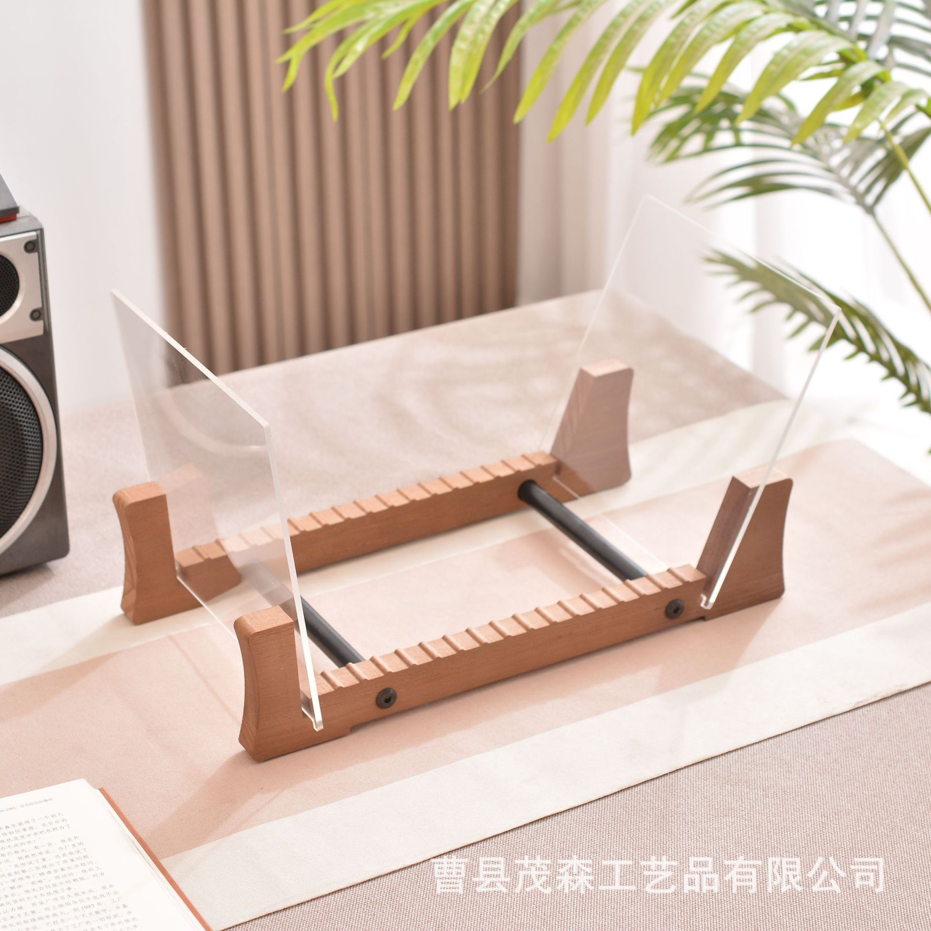 木质唱片架家用客厅光盘唱片架黑胶碟片专辑收纳支架cd收藏展架