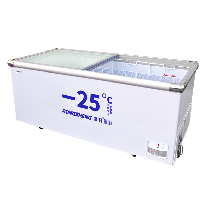 适用于荣升冰柜商用超市雪糕冻货大容量冷藏冷冻展示柜冰箱冷柜卧