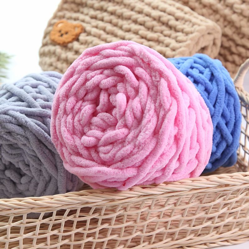 Ice Thread Single Strand Coarse Yarn Knitting Needle Thread Woven Blanket Slipper Thread Scarf and Hat Scarf Thread Factory Wholesale