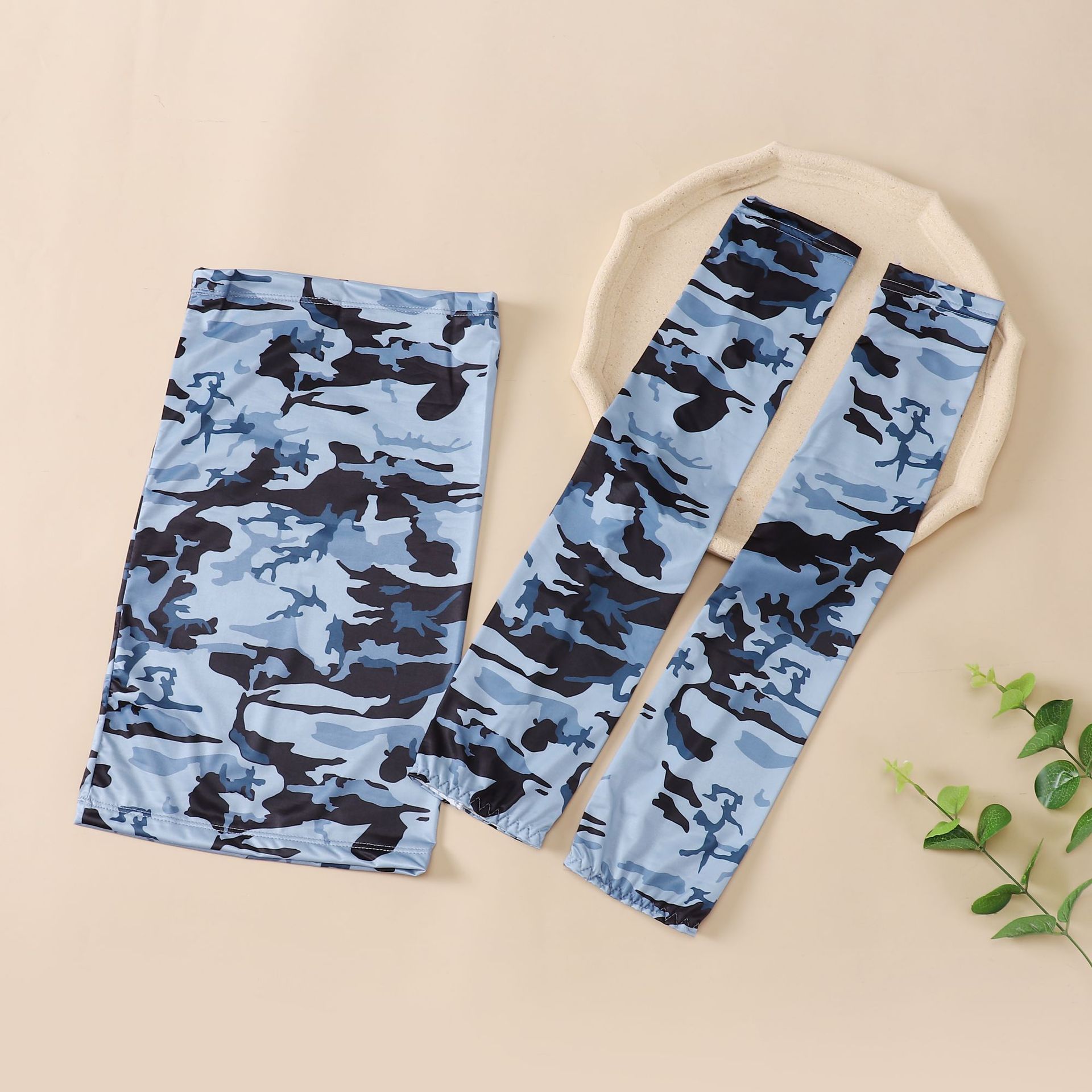 22 Summer Camouflage Sunscreen Oversleeve Ice Sleeve Wholesale Men's and Women's Outdoor Cycling UV Protection Sunscreen Face Towel Mask
