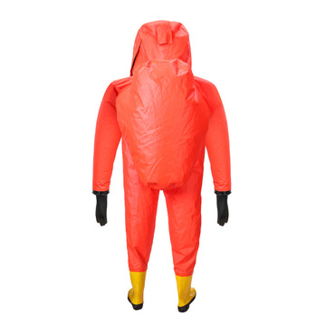消防重型防化服a级 工业防酸碱连体式防护服 全封闭式防化服