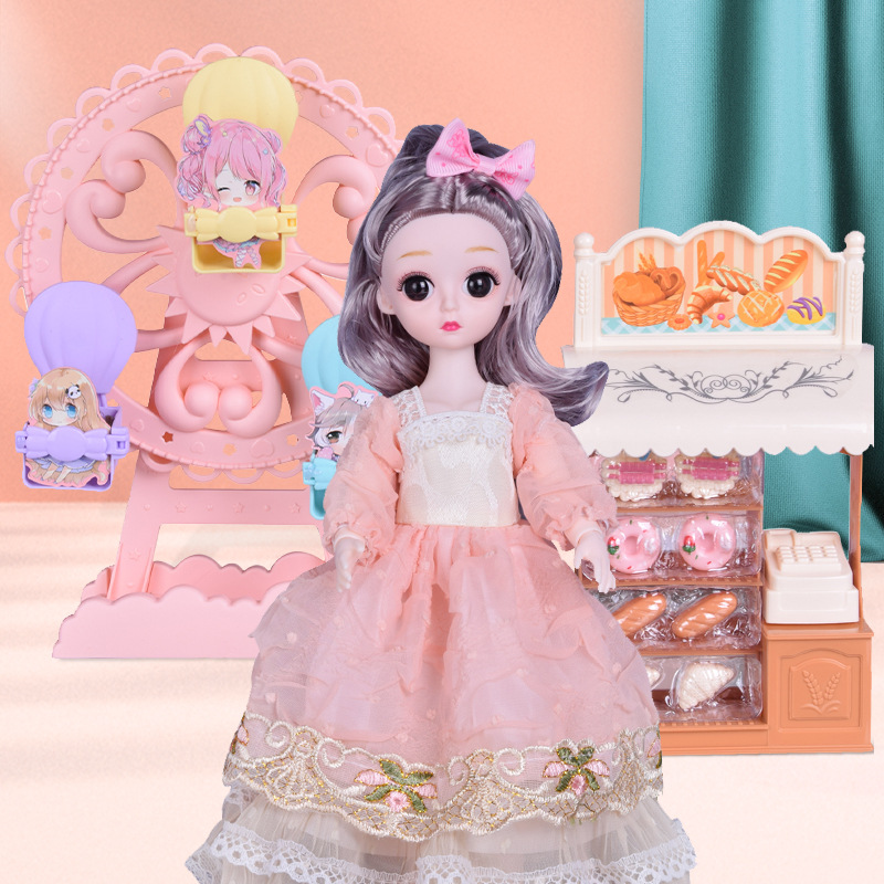 Boutique Doll Restaurant Shop Set Multi-Joint Parent-Child Interaction Toys Birthday Gift Training Institution Gift Box