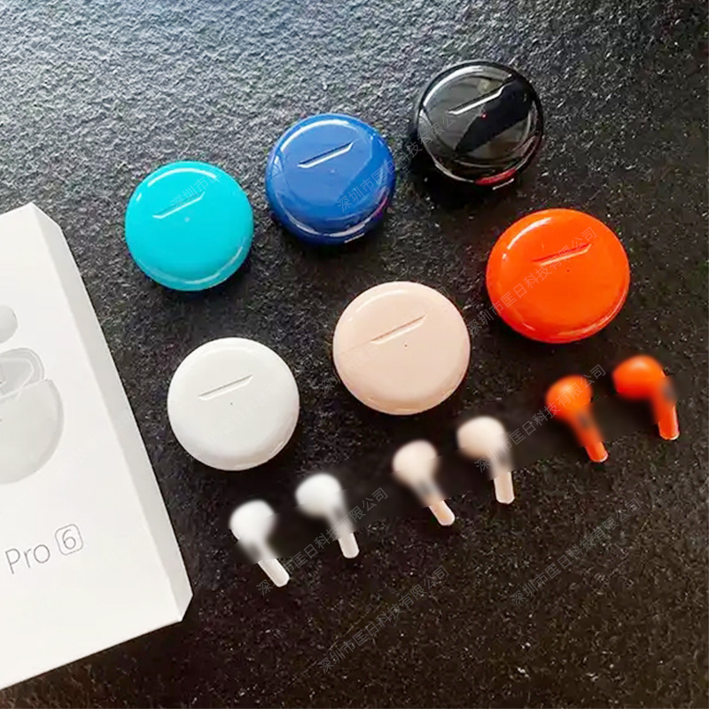 跨境新款pro6蓝牙耳机tws真无线蓝牙5.