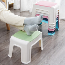 塑料小凳子家用现代简约加厚儿童板凳厕所洗澡防滑矮凳成人换鞋颖
