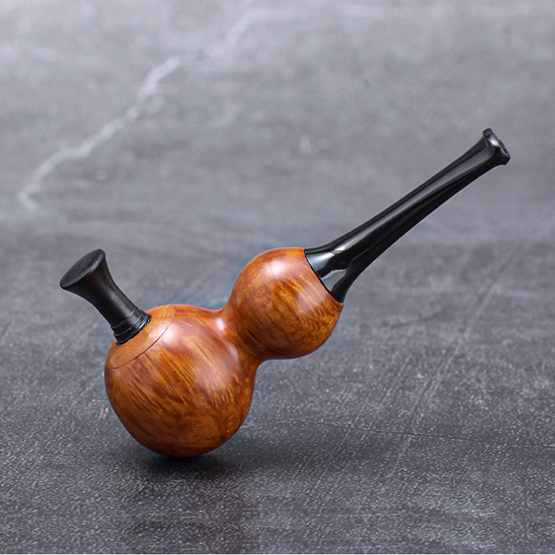 一口香烟斗葫芦烟斗迷你便携意大利进口石楠木男士烟斗传统烟斗