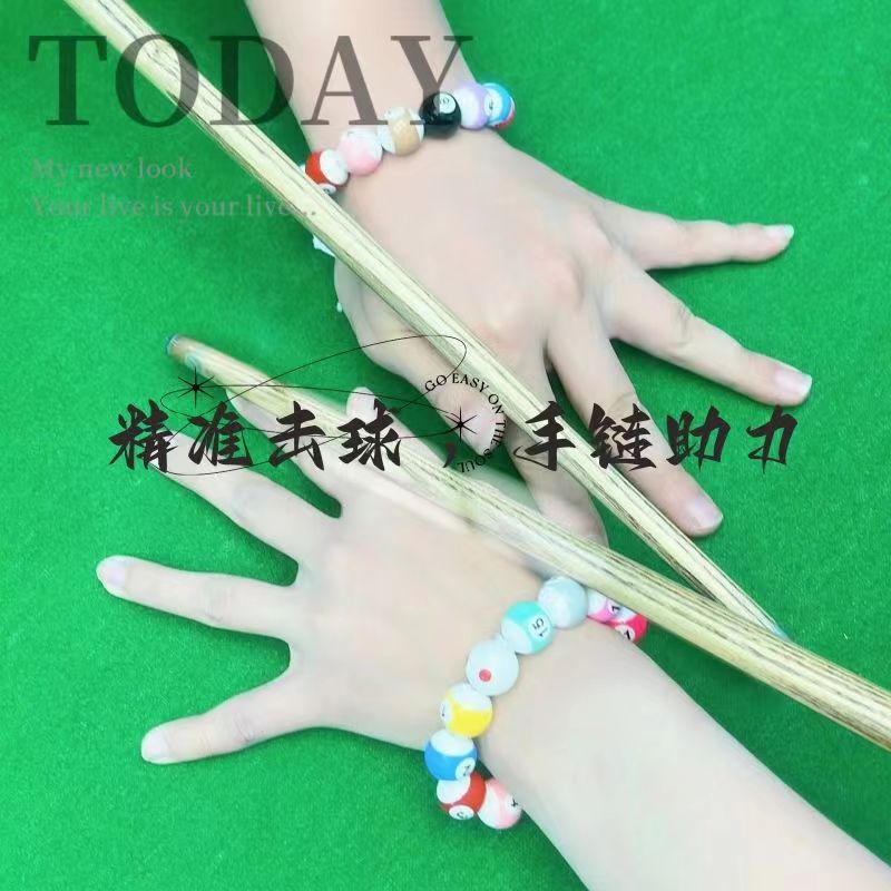 Billiards Bracelet Eight Billiards Wristband Bracelet Couple Students' Accessories Creative Diy Bead Accessories Trendy Jewelry