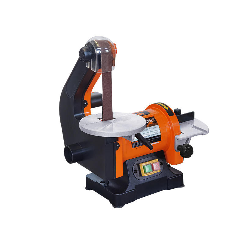 allwin奥文砂盘砂带机250w专业木工家用125mm砂盘25.4mm宽砂带