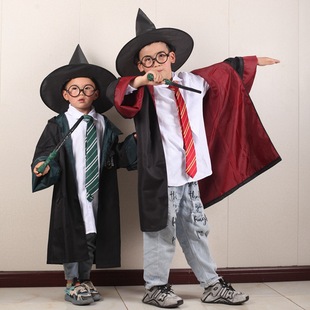 哈利波特魔法袍cosplay服装赫敏衣服万圣节披风斗篷儿童角色扮演