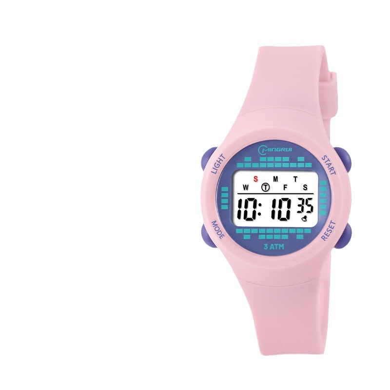 Children's Electronic Watch Girls Middle School Students Men's and Women's High-Looking Personality Cute Waterproof Multifunctional Watch Wholesale