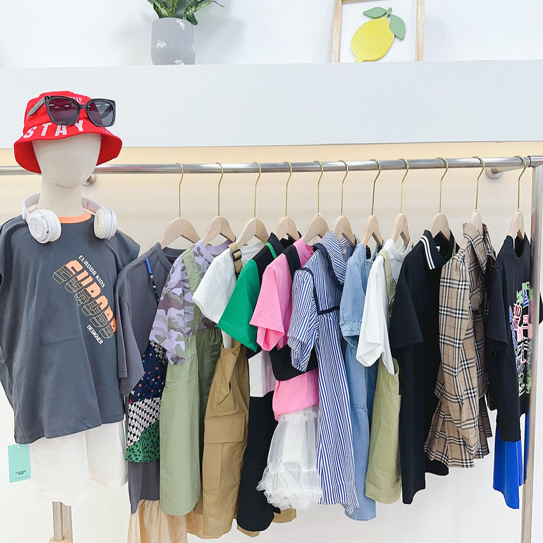 欧恰恰 杰米熊夏季韩版儿童套装t恤裙子杂款包 品牌童装尾货批发