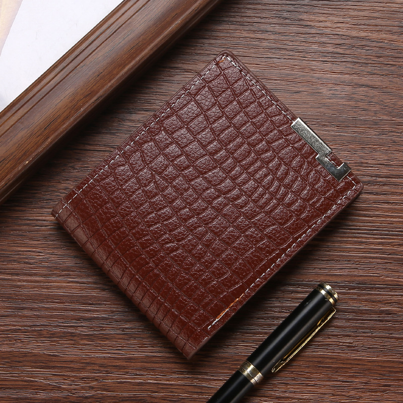 Wholesale New Men's Wallet Multiple Card Slots Wallet Card Bag Integrated Short Business Belt Driving License Wallet PU Leather Men's Bag