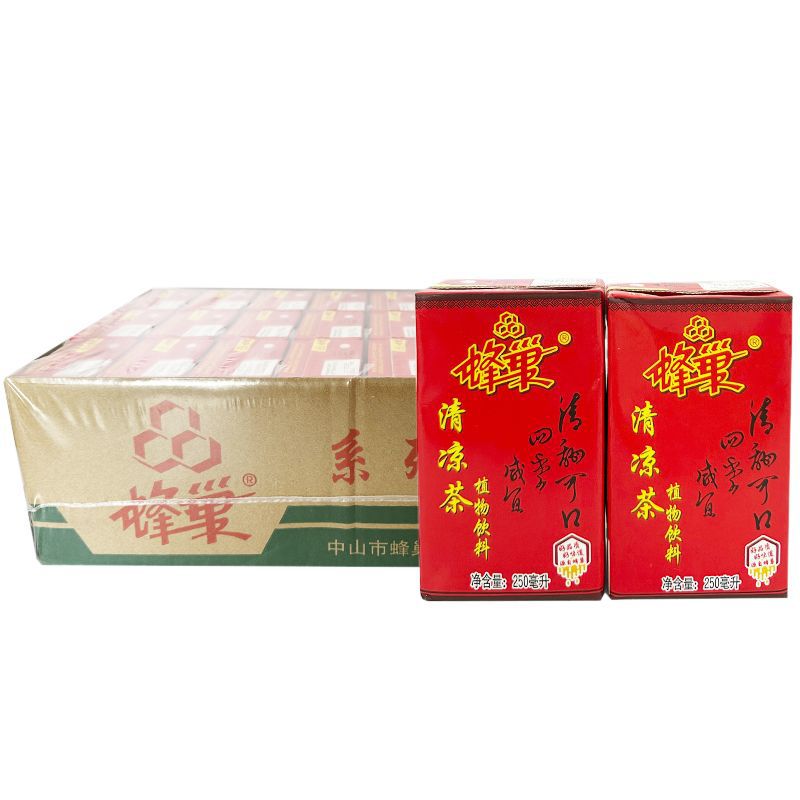 蜂巢茅根蔗汁饮料250ml*24盒整箱夏季润燥解渴果蔬菊花清凉茶饮品