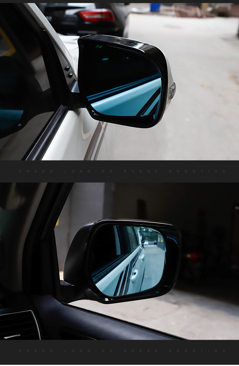 适用于丰田霸道普拉多后视镜雨眉兰德酷路泽陆巡倒车镜晴雨挡改装