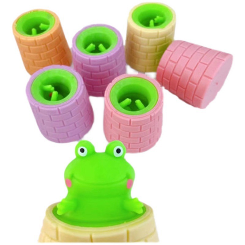 Frog at the Bottom of the Well Squeeze Frog Cup View the Sky Decompression Vent Artifact Squeezing Toy Decompression Toy