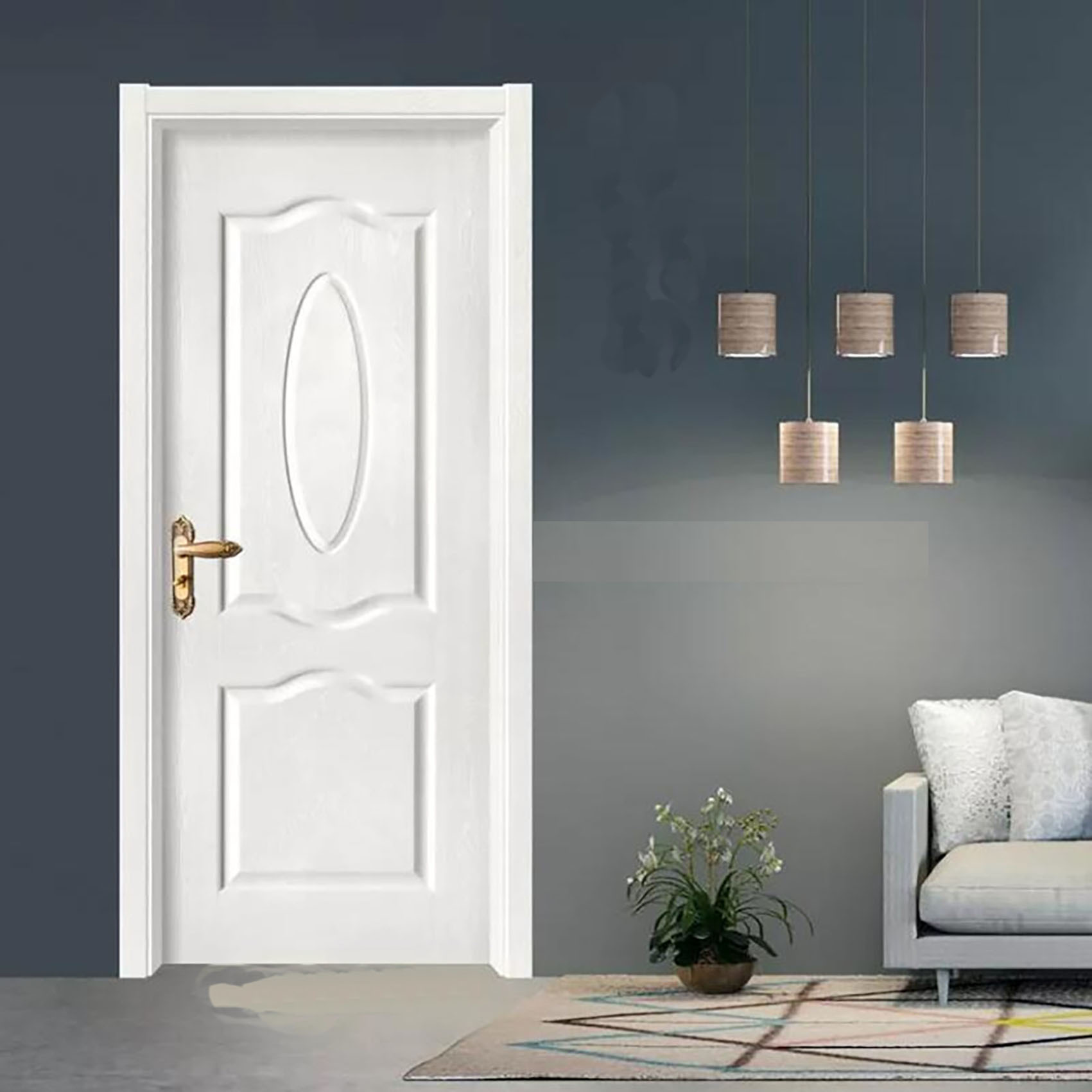 实木复合强化生态无漆套装木门工程学校宾馆酒店房间卧室内用木门