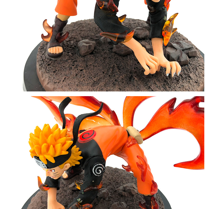 火影忍者 gk九尾妖狐 四尾鸣人 仙人模式 盒装手办批发模型摆件