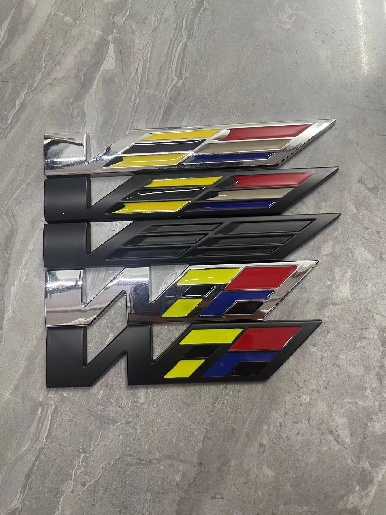 适用于凯迪拉克 v车标改装性能金属贴标 尾标 叶子板侧标-阿里巴巴