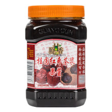 广村顺甘香桂圆红枣茶浆1kg 果肉饮料花果茶酱冲饮刨冰奶茶店原料