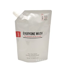 厂家加工500ml皂液吸嘴袋子洗手液 沐浴露 洗发水 1L吸嘴包装袋