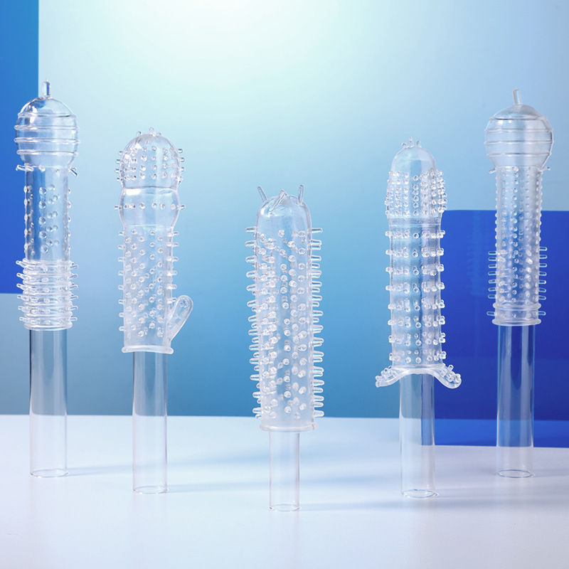 谜姬 狼牙套组合装夫妻情趣用品成人性爱加长加粗阴茎套5只装情侣