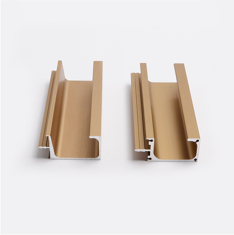 铝合金加厚g型拉手橱柜隐形封边把手厨房暗拉手嵌入式开槽拉手