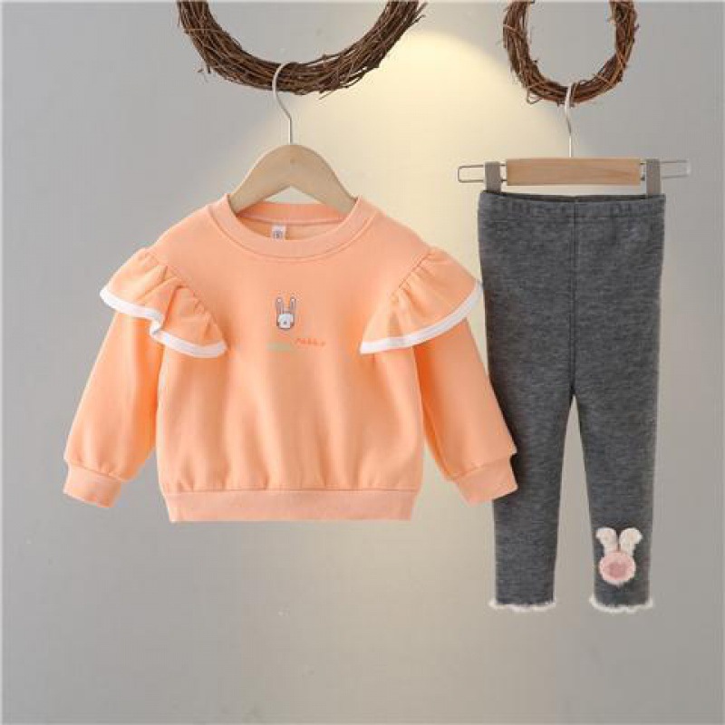 儿童卫衣套装1-2-3岁4童装女宝宝秋冬季女童秋装卫衣服婴儿小女孩