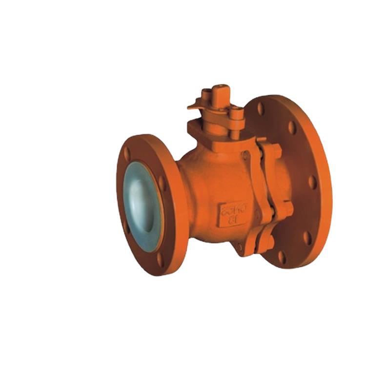 钢衬四氟放料球阀fq41f46-16c化工反应釜罐底变径异径衬氟放料阀