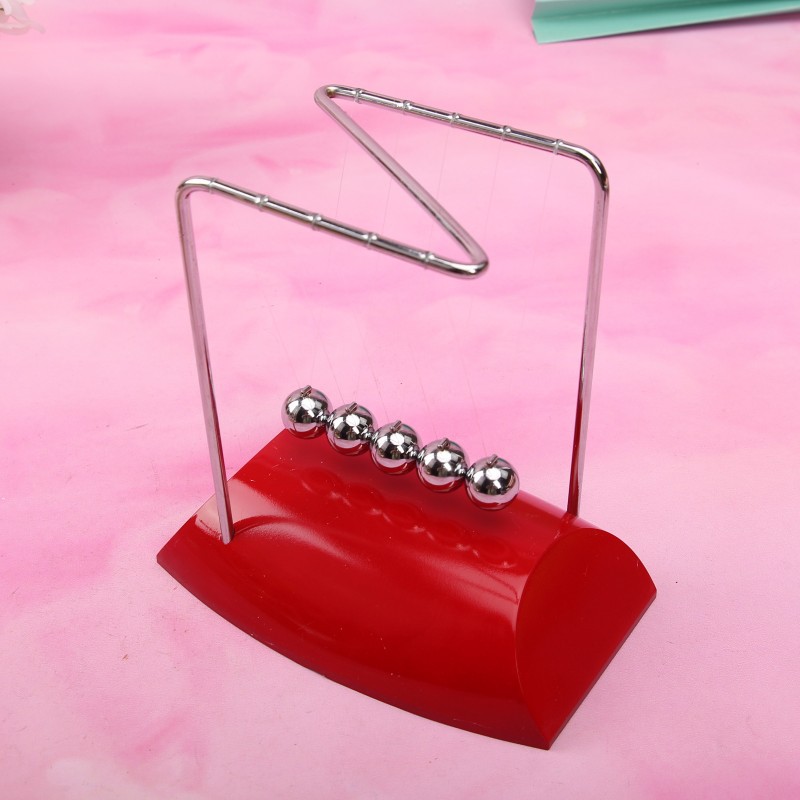 z字形状牛顿撞球摆球 金属撞撞球碰珠 物理能量守恒科教办公摆件