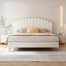 真皮床意式皮艺床现代简约主卧小户型大床储物1.5米家用高档软床