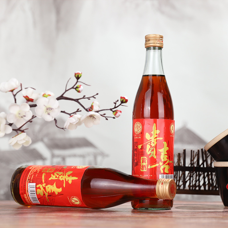 贵喜黄酒山西代县特产五年熟藏黄酒整箱8瓶黍米酒每瓶500ml非绍兴