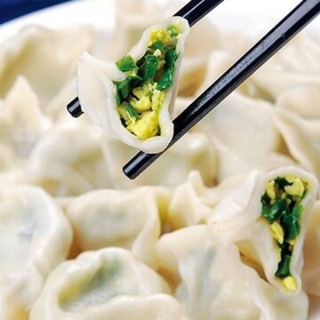 素三鲜韭菜鸡蛋水饺手工水饺皮薄馅大早餐速食冷冻水饺厂一件批发