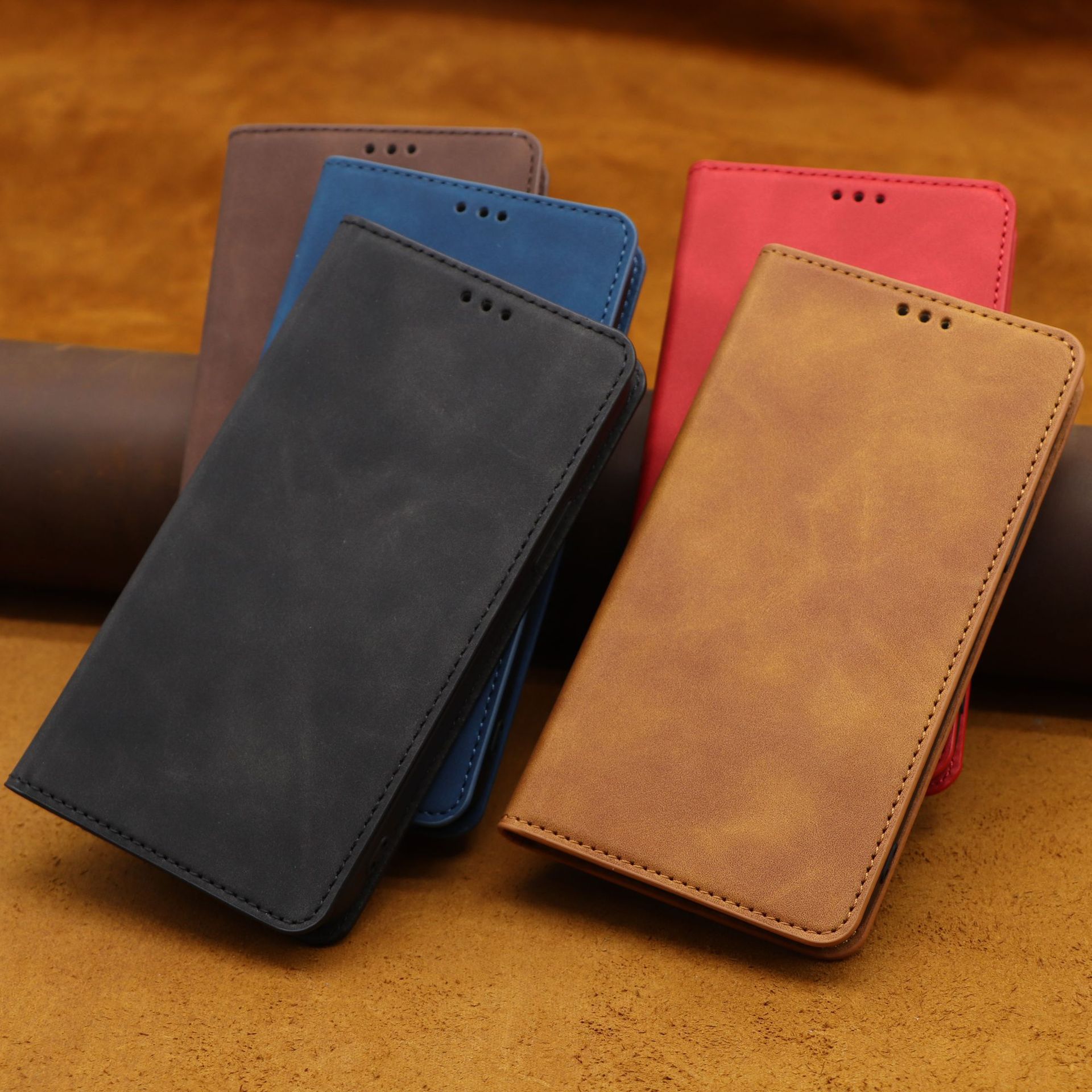 适用三星s20 ultra插卡手机壳s10e手机皮套s21批发现货翻盖保护套