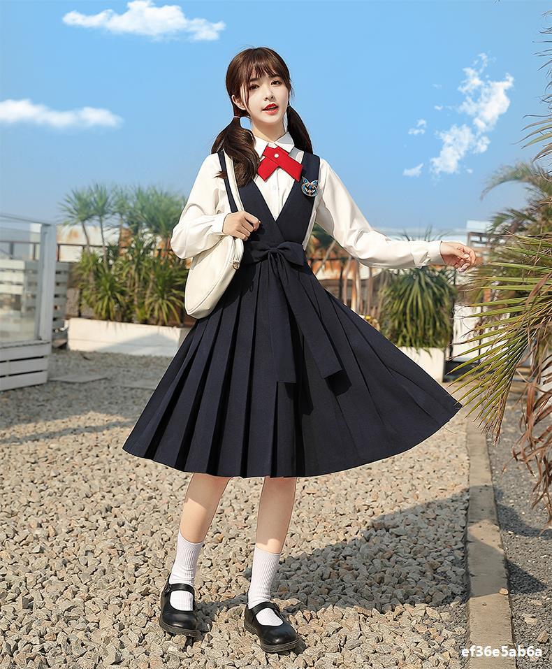 jk连衣裙夏原创jk制服套装大码可拆小个子藏蓝80cm全套基础卡奶裙