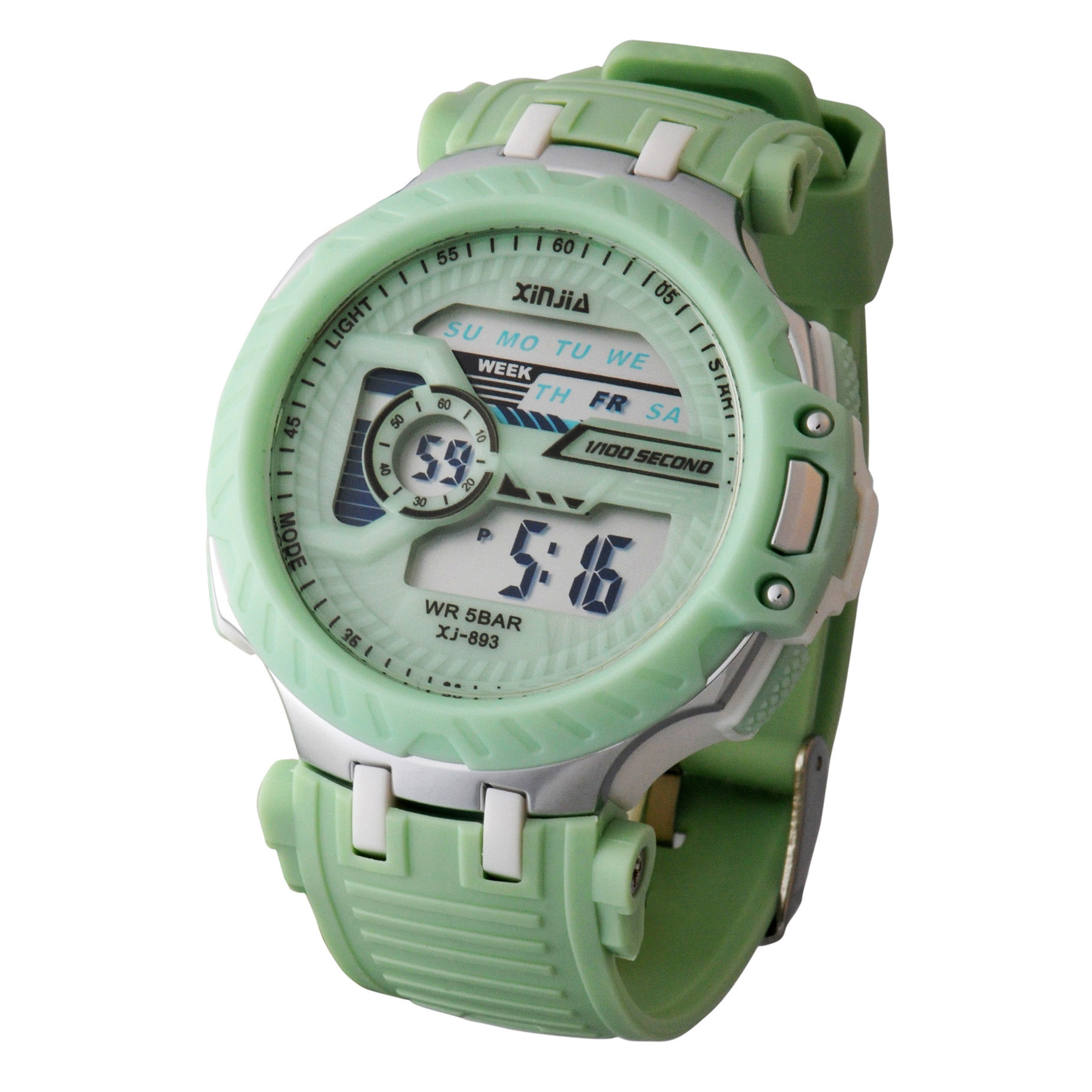 Xinjia Student Watch Luminous Fashion Waterproof Plastic Electronic Meter Sports Watch Can Be Customized