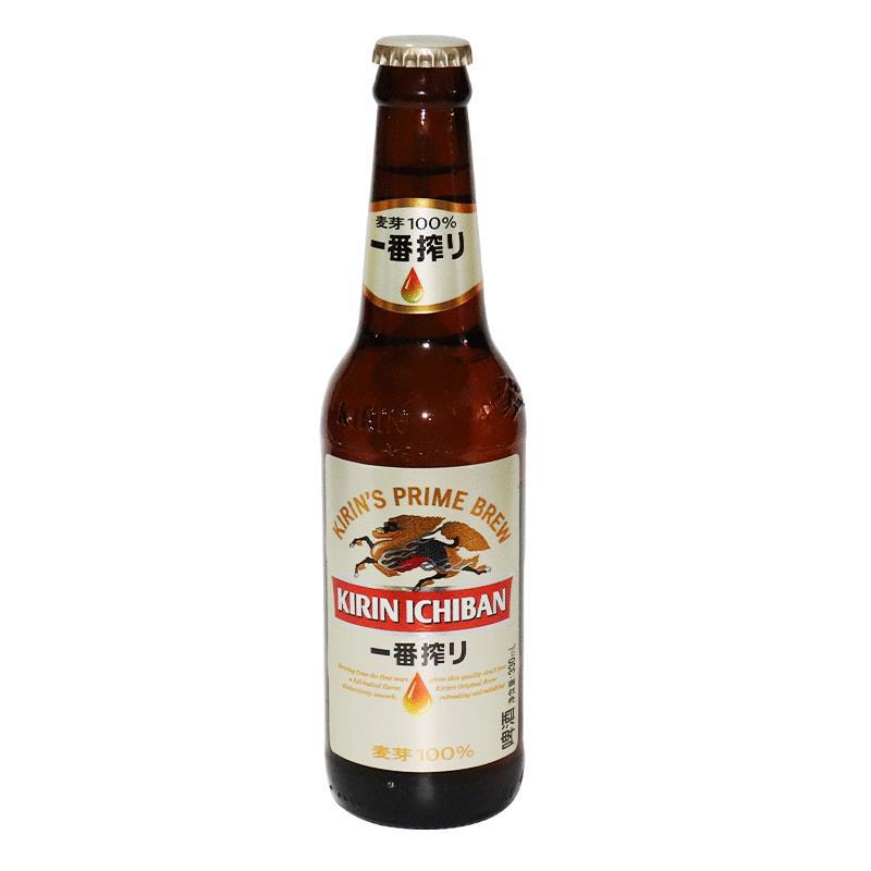 小瓶麒麟一番榨啤酒 kirin beer麒麟啤酒 330ml*24瓶整箱-阿里巴巴