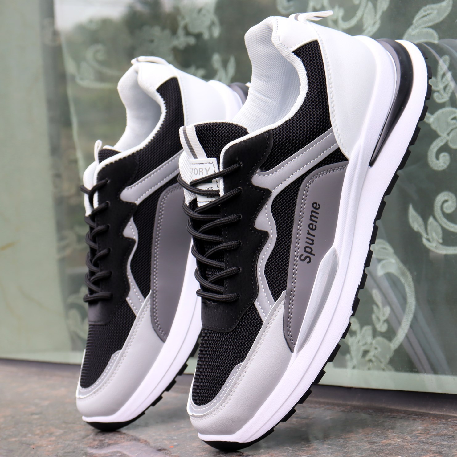 春夏季网面鞋防滑运动鞋休闲阿甘男鞋老爹潮流鞋子男式旅游鞋日常