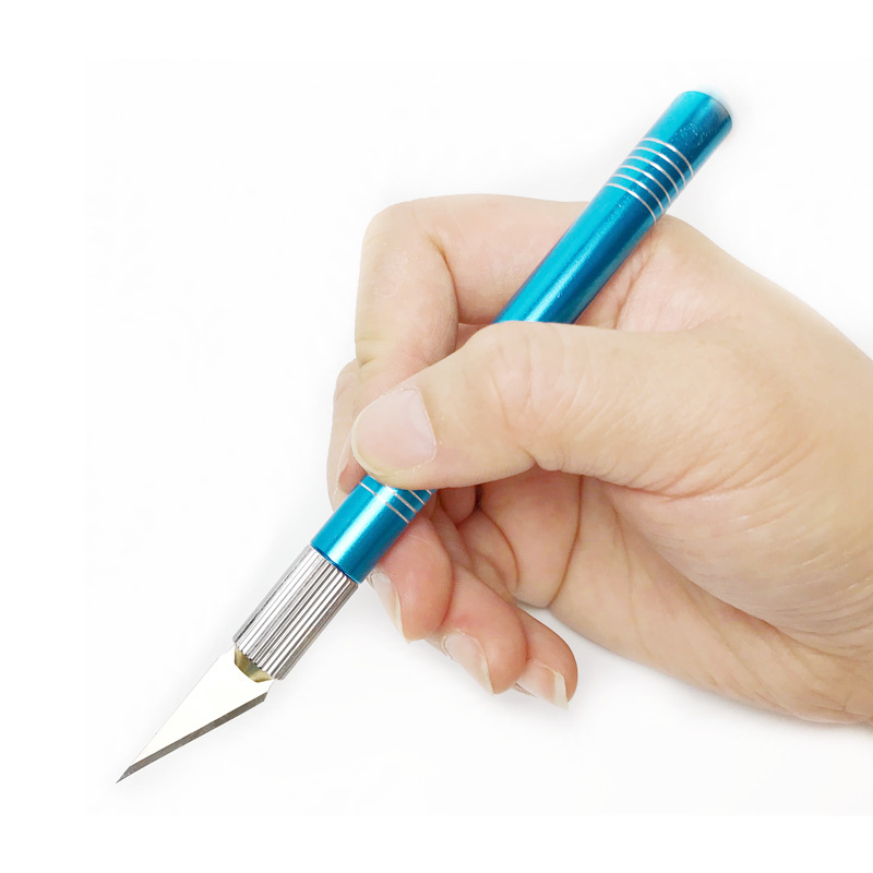 跨境木工雕刻刀14件套diy手工雕花金属笔刀美工刀9312裁纸刀刻刀