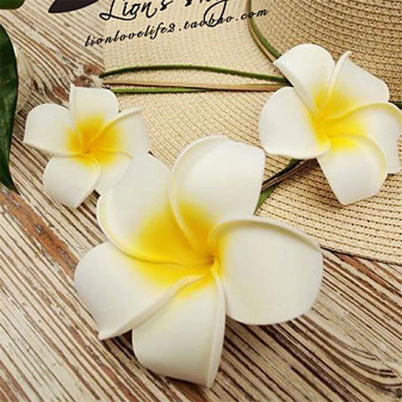 4cm/6cm/7cm/9cm鸡蛋花夏威夷花海边沙滩鞋帽装饰配件花花环配饰