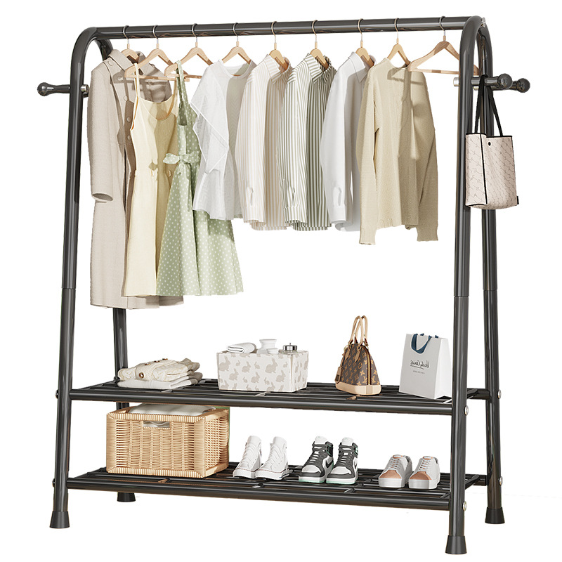 Clothes Hanger Household Floor Bedroom Clothes Storage Storage Rack Simple Coat Rack Floor Single Pole Hanging Clothes Hanger