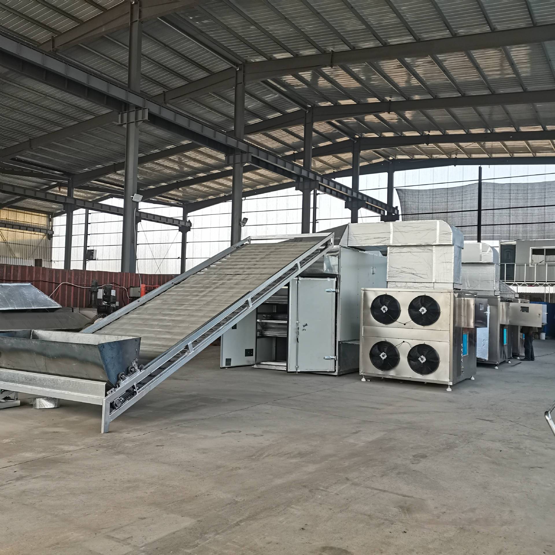 空气能网带烘干线 中草药翻转式烘干机 食品农产品隧道干燥机