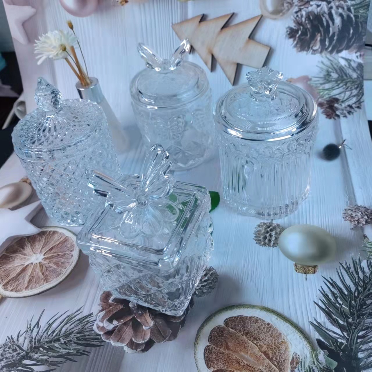 Aromatherapy Candle Glass Jar Candle Glass Jar Mongolia Candy Box Degaussing Bowl Handmade Wax Jar Home Jar Candle