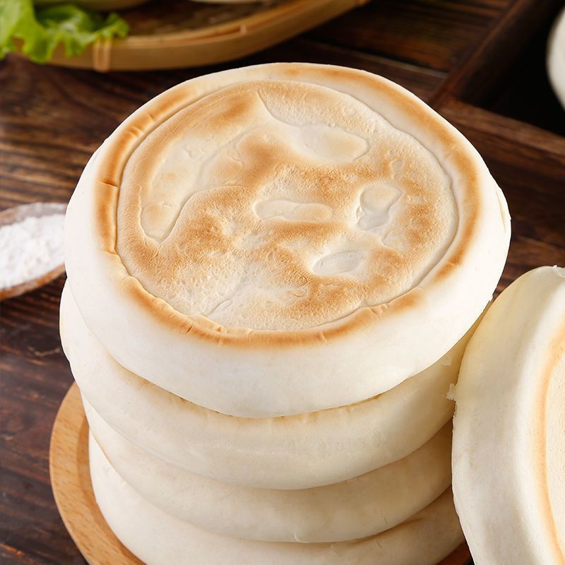 白馍陕西特产吉批发手工吉饼家商用早餐速食西安肉夹馍饼胚馒头厂批发