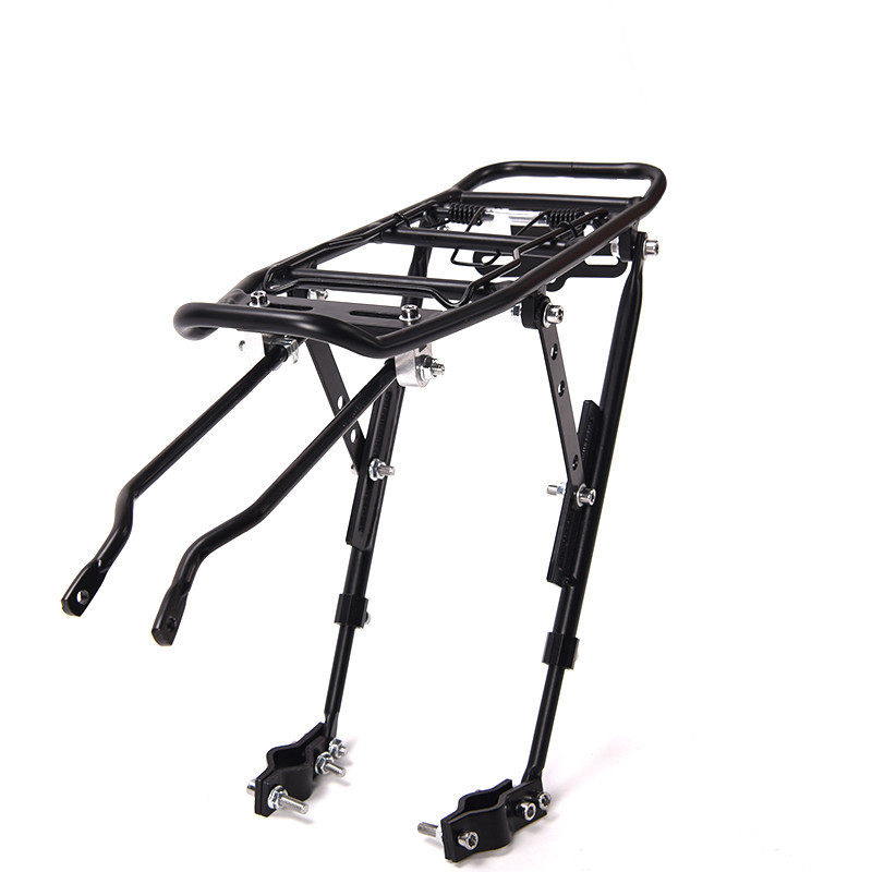 自行车后衣架 铝合金后货架碟刹快拆式山地车衣架后尾架